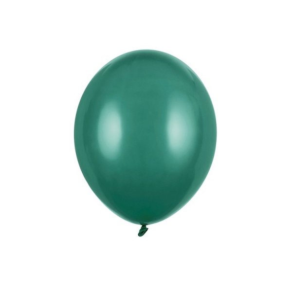 10-pack m�rkgr�na standardballonger