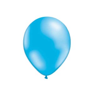 Ballonger - Metallic - Ljusbl� - 10-pack
