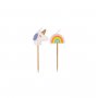 T�rtljus Enh�rningar & Regnb�gar 6-pack