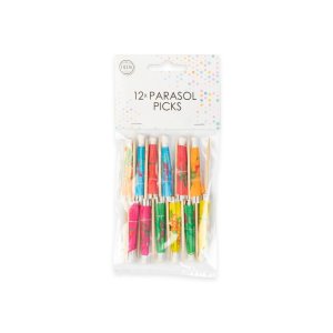 Paraplypinnar - Mixade färger - 12-pack Paraplypinnar - Mixade färger - 12-pack