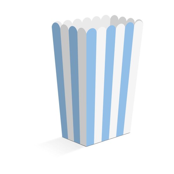 Snackaskar - Bl� - 6,3�4,4�13,5 cm - 8-pack