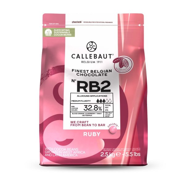 Choklad - Ruby RB2 - Callebaut - 400g Choklad - Ruby RB2 - Callebaut - 400g