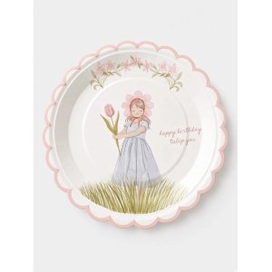 Papptallrikar - Garden Party - Lavenders Blue - 22 cm - 8-pack