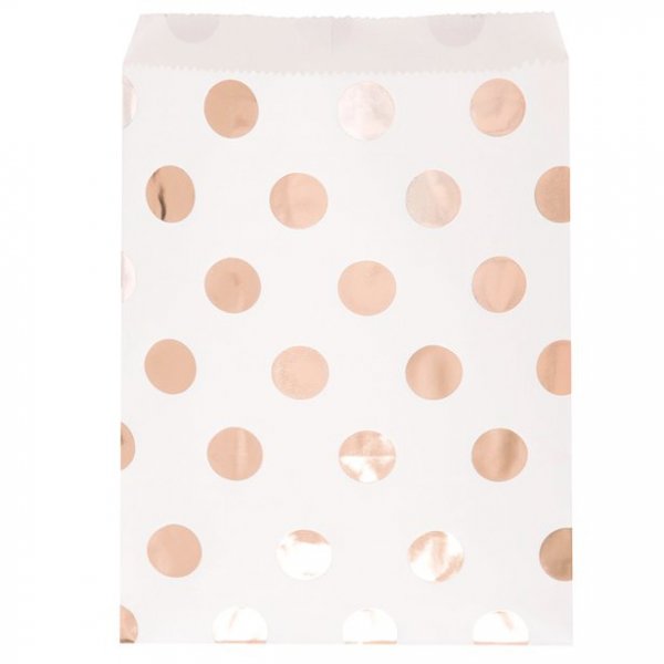 Godispsar - Dots - Rosguld - 8-pack