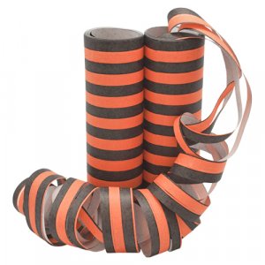 Serpentiner - Svart/Orange - 2-pack