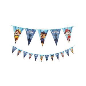 Vimpelgirlang - Paw Patrol - Blå - 1,9m