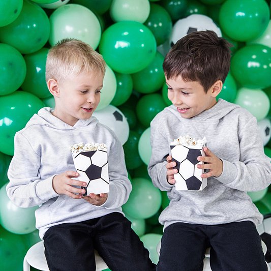 Popcornboxar - Football Party - 6-pack