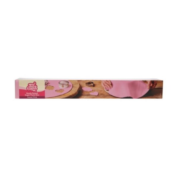 Utkavlad Sugarpaste - Ready Rolled - Rosa - FunCakes - 36 cm