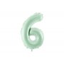 Sifferballong 0-9, pastellf�rgad gr�n 72cm