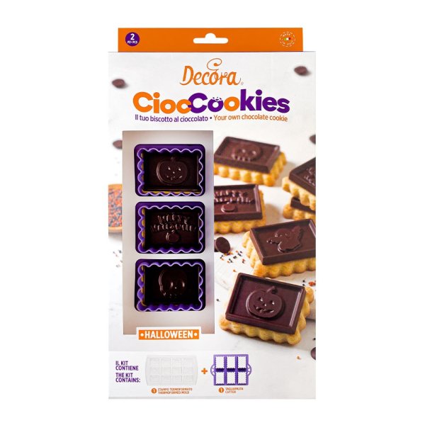 Utstickare och form f�r chokladkex - Halloween