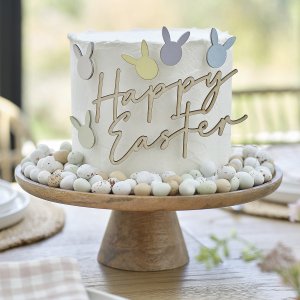 Cake topper  / Mirror topper - Happy easter - Tr�