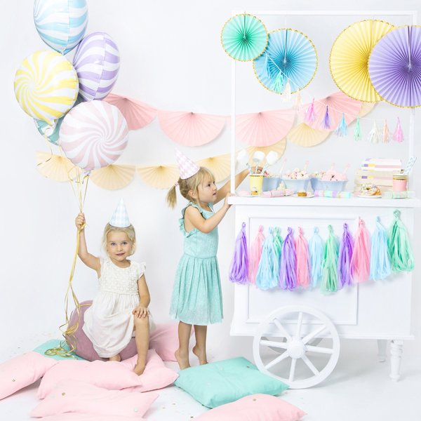 Folieballong - Swirl - Ljuslila Folieballong - Swirl - Ljuslila