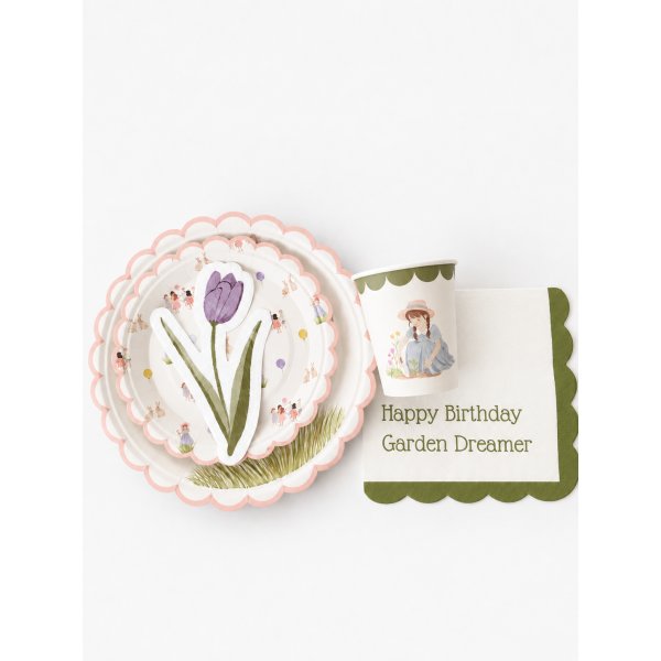 Pappmuggar- Garden Party - Blomma - Lavenders Blue - 8-pack