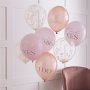 Ballongbukett - Blush hen - 8-pack