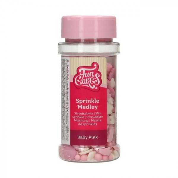 Strössel Mix - Baby Pink - Funcakes - 50 g Strössel Mix - Baby Pink - Funcakes - 50 g