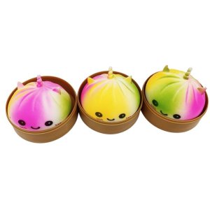 Squishy Dumpling - Unicorn Rainbow - 8,5 cm - 1 st