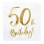 Servetter - 50th Birthday - Vit/Guld - 20-pack