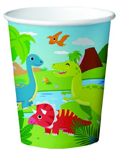 Pappmuggar - Dinosaurier - 210 ml - 8-pack Pappmuggar - Dinosaurier - 210 ml - 8-pack