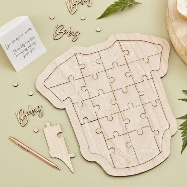 Gästbokspussel - Botanical baby Gästbokspussel - Botanical baby