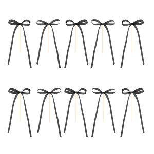 Cake Picks/Cake topper - Rosetter - Svart - 10-pack Cake Picks/Cake topper - Rosetter - Svart - 10-pack
