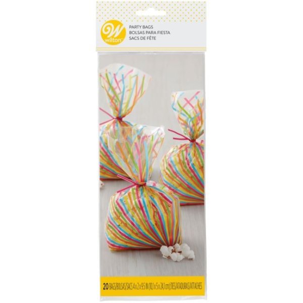 Cellofanpåsar - 10 x 24 cm - Flerfärg - 20-pack - Wilton Cellofanpåsar - 10 x 24 cm - Flerfärg - 20-pack - Wilton