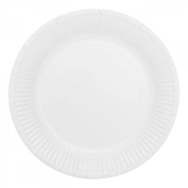 Papptallrikar Vita 18 cm - 8-pack