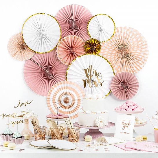 Pin Wheels - 3-pack - Guld/Rosa/Polka dot Pin Wheels - 3-pack - Guld/Rosa/Polka dot