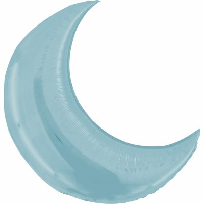 Foliaballong - Måne - Pastellblå