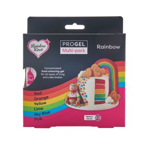 Rainbow Dust Pastafärger Progel 6 färger 6 x 25g Rainbow Dust Pastafärger Progel 6 färger 6 x 25g