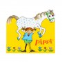 Inbjudningskort Pippi L�ngstrump, 8-pack