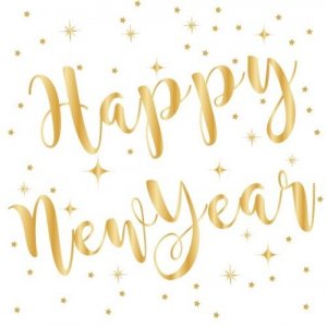 Servetter - Happy New Year - Vit/Guld - 16-pack Servetter - Happy New Year - Vit/Guld - 16-pack