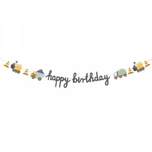 Banner - Happy Birthday - Truck Party