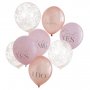 Ballongbukett - Blush hen - 8-pack