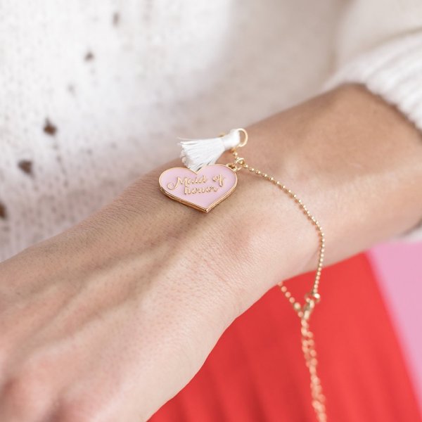 Kort med armband - Will you be my maid of honor? Kort med armband - Will you be my maid of honor?