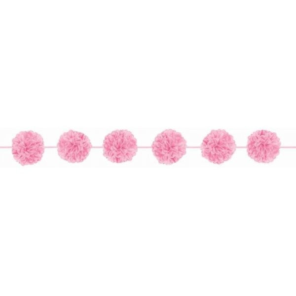 Pom Pom Girlang - Ljusrosa - 2-pack