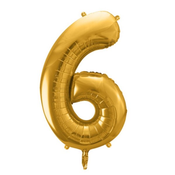 Sifferballonger Guld, 86 cm - nr 4