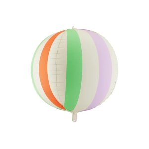 Klotballong - Randig flerfärgad - 50 cm Klotballong - Randig flerfärgad - 50 cm
