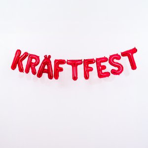 Ballonggirlang - KR�FTFEST - R�d - 35 cm