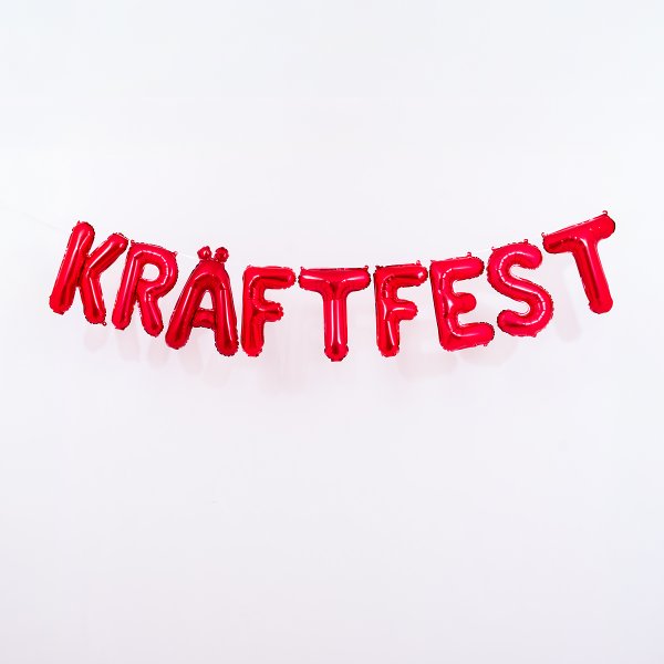 Ballonggirlang - KRÄFTFEST - Röd - 35 cm Ballonggirlang - KRÄFTFEST - Röd - 35 cm