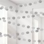 Girlang - Cirklar - Silver metallic/glitter - 6-pack