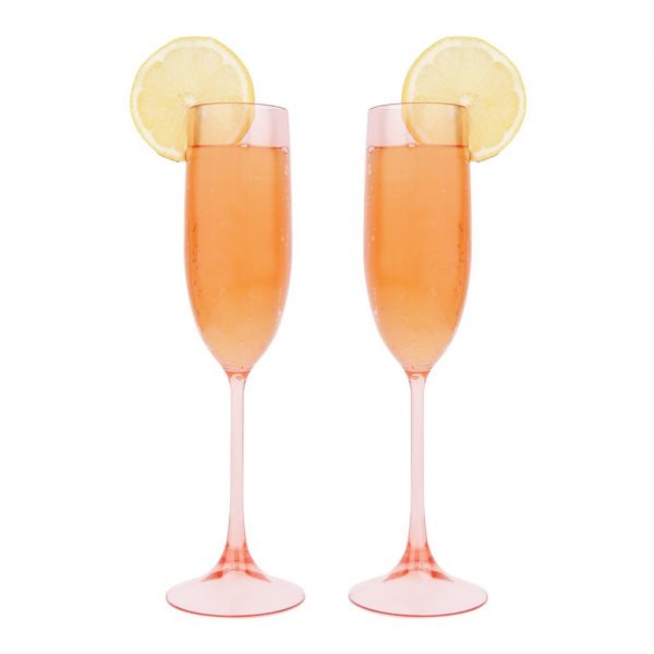 Champagneglas - Poolside - 2-pack - Powder Pink