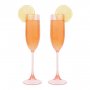 Champagneglas - Poolside - 2-pack - Powder Pink