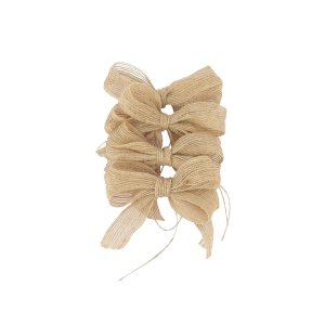 Dekorationsrosetter - Natur - 4-pack