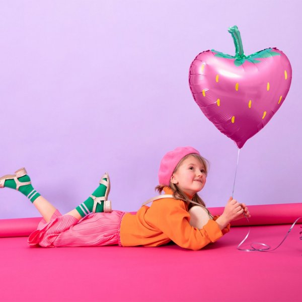 Folieballong - Strawberry Folieballong - Strawberry