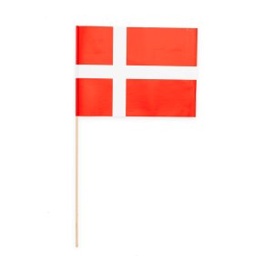 Pappersflaggor - Danmark - 20x30 cm - 10-pack