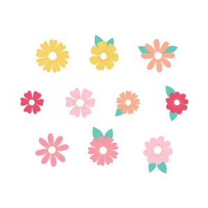 Drink Tags - Blommor - 10-pack