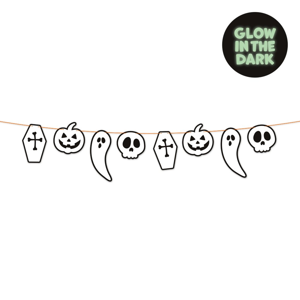 Girlang - Självlysande - Halloween - 2 m - Halloween