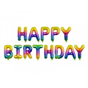 Ballonggirlang - Rainbow - "Happy Birthday" Ballonggirlang - Rainbow - "Happy Birthday"