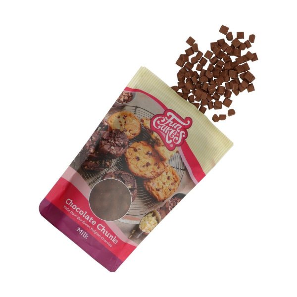 Chocolate Chunks - Mj�lkchoklad - Funcakes - 350 g