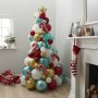 Ballongdekoration - Julgran - Rd/Grn/Guld